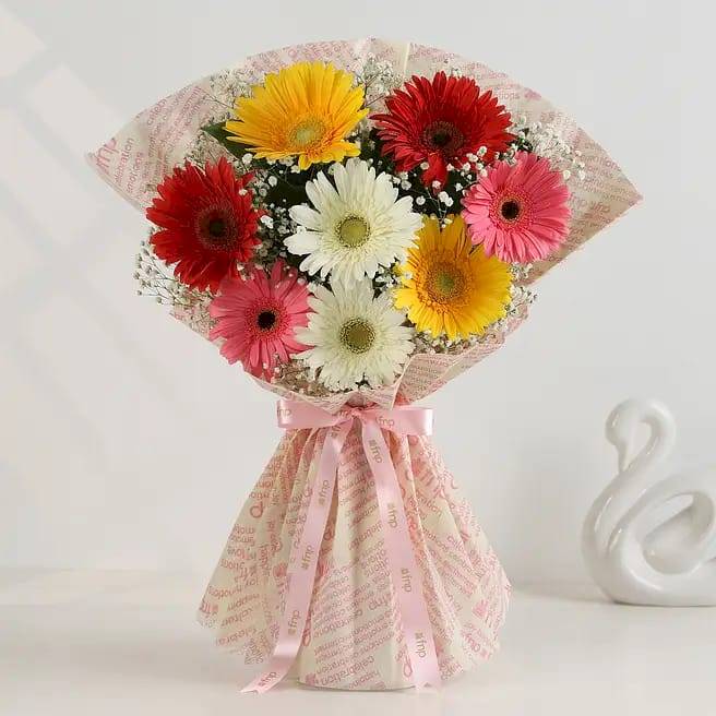 Heartfelt Wishes Gerbera Bouquet  