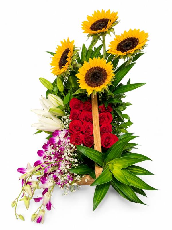 Radiant harmony floral arrangement 