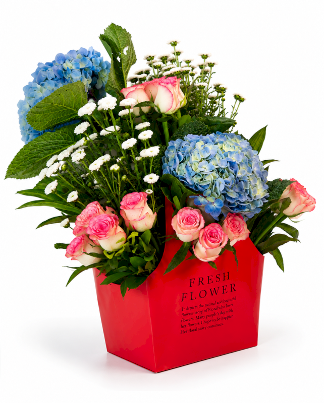 Azure Blossom Elegance
